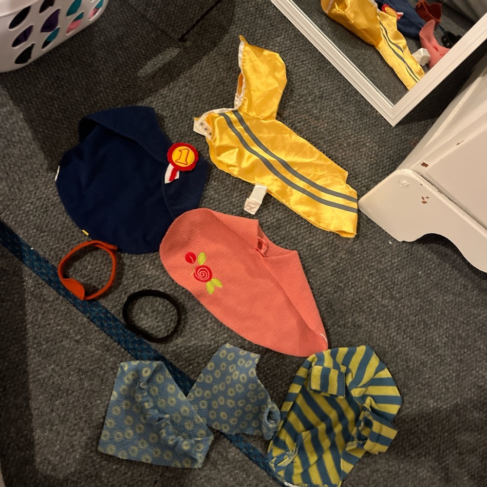 Stuffed animal clothing + accessories